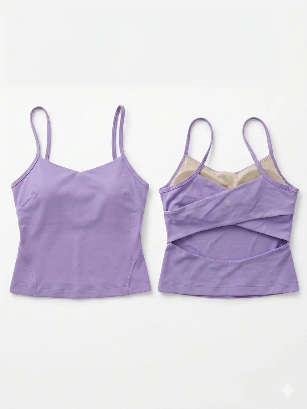 Lululemon Cross-Back Nulu Yoga Tank Top | Purple | Size 8 - Picture 1 of 6